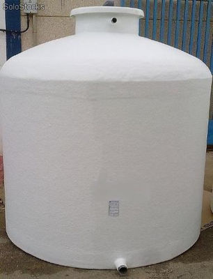 Depositos agua potable de poliester, vertical fondo plano 10.000 litros
