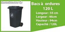 DES bac a ordure 120l