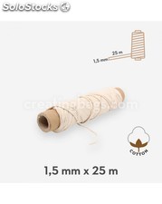 Des bobines de coton de cordon A1/15 25M