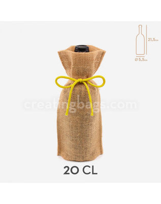 Des sacs de Jute pour les bouteilles de 20 cl 10,5X22X5 cm