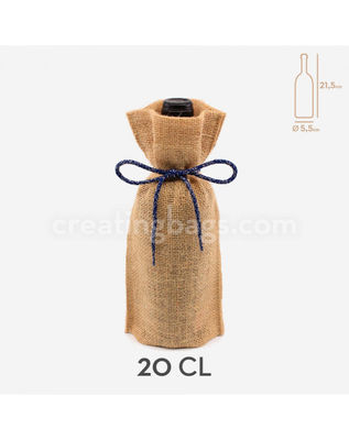 Des sacs de Jute pour les bouteilles de 20 cl 10,5X22X5 cm