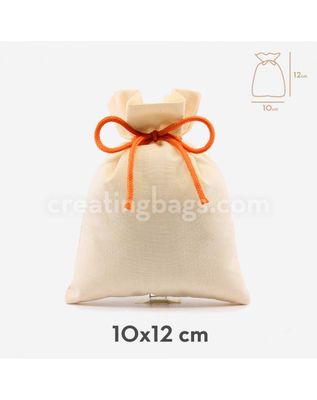 Des sacs en coton 10X12 cm