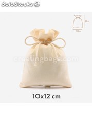 Des sacs en coton 10x12cm