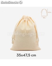 Des sacs en coton 35x47,5