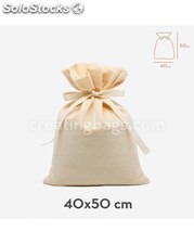 Des sacs en coton 40X50