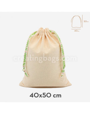 Des sacs en coton 40x50