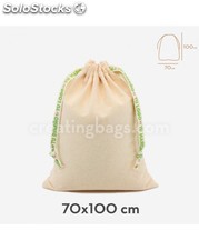 Des sacs en coton 70x100