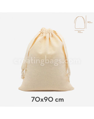 Des sacs en coton 70x90