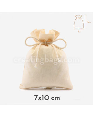 Des sacs en coton naturel 7X10 A39