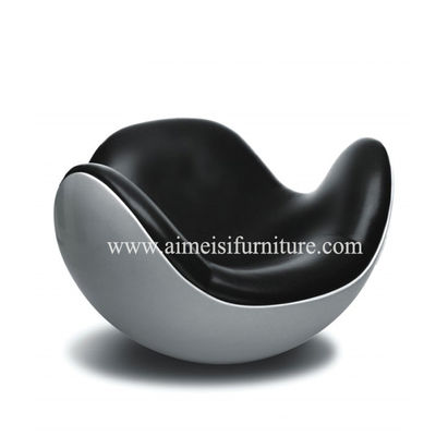 Design criativo fibra de vidro almofada de couro macio cadeiras de balanço - Foto 2