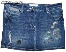 Designer Damen Jeans Mini Röcke, Posten,Sonderposten, Großhandel