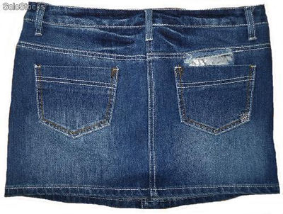 Designer Damen Jeans Mini Röcke, Posten,Sonderposten, Großhandel - Foto 2