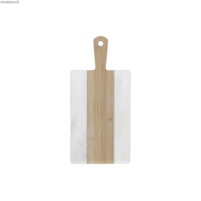 Deska do krojenia DKD Home Decor Biały Naturalny Bambus Marmur Plastikowy Prosto