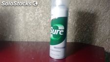 Desodorante-Antitranspirante en aerosol marca SURE de 170 grs en 2 aromas