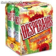 Desperados Bière aromatisée téquila : le pack de 4 canettes de 50cL