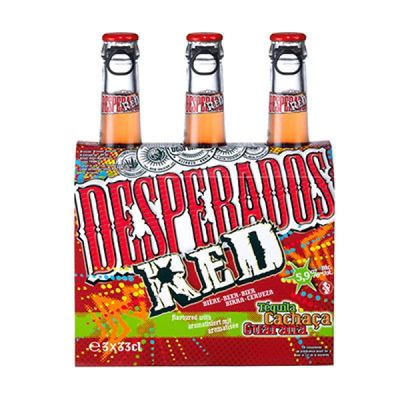 Desperados Bière Red : le pack de 3 bouteilles de 33cL