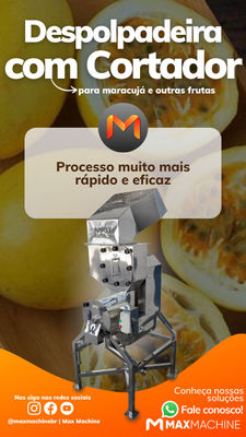 Despolpadeira de Ameixa de Frutas Industrial - Max Machine - Foto 4