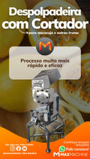 Despolpadeira de Frutas com Cortador de Maracujá Industrial - Max Machine