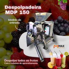 Despolpadeira de Frutas - Produção até 150 Kg/Hora