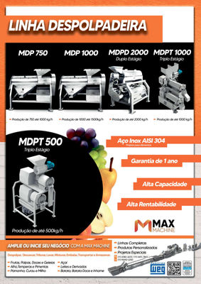 Despolpadeira de Uva, Frutas Inox Industrial - Max Machine - Foto 3