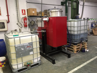 Destilador de disolventes semiautomático para 120 litros/ciclo - Foto 2