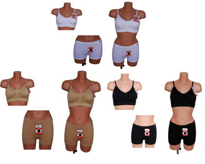 Destockage Lot sous vêtements microfibre brassière boxers culotte femme 36 au 44