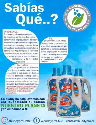 Detergente Biodegradable BUDDY 3 Lts - Foto 2