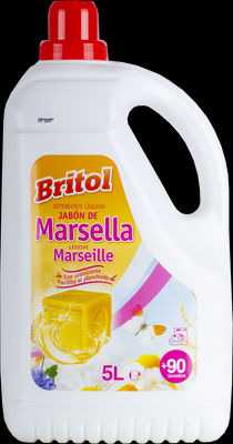 Detergente liquido britol 5L jabon de marsella c/3