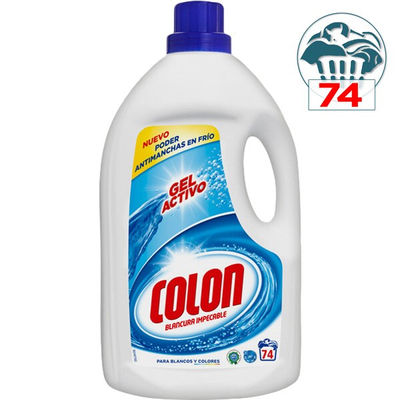 Detergente Máquina líquido COLON gel activo botella 74 dosis