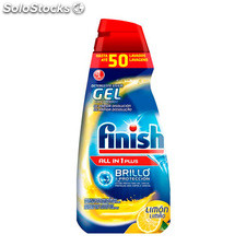 Detergente per Lavastoviglie Finish Gel All in One Lemon 1 L (50 Lavaggi)