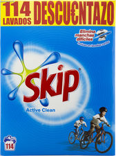 Detergente polvo skip 114D active clean c/1