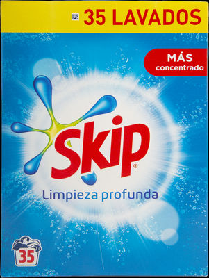 Detergente polvo skip 35D limpieza profunda c/4