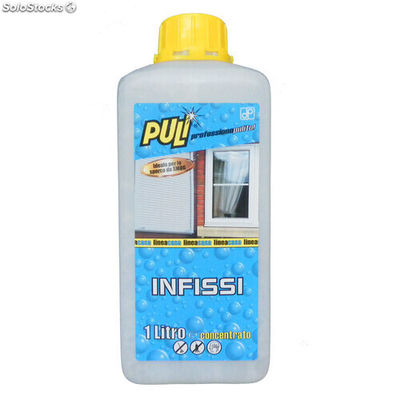 Detergente Puli infissi e tapparelle concentrata 1L