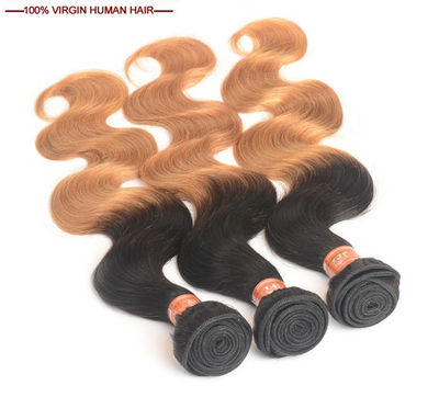 Deux - couleur vague de corps de rideau de vrais cheveux - Photo 3