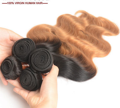 Deux - extension de cheveux de cheveux de couleur réelle vague de corps - Photo 2