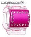Diamant Hot Pink centre with clear wings Midi