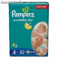 Diapers pampers Active Baby, Maxi Nr. 4, 7-14kg, gp 82pcs