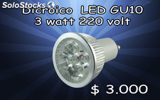 Dicroico led - gu10 3 watt 12 volt