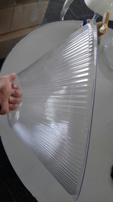 Difusor cone prismático em policarbonato para luminária decorativa cone chines