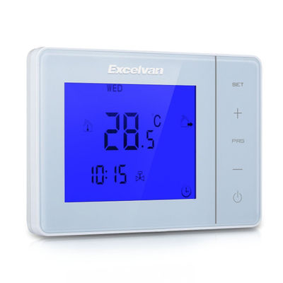 Digital Large Screen LCD Display Electric Heating Thermostat Blue - Photo 2