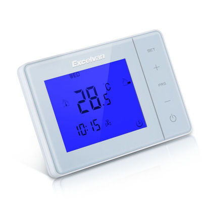 Digital Large Screen LCD Display Electric Heating Thermostat Blue - Photo 4