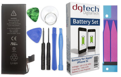 DigitalTech - Kit batería compatible con iPhone 5s con Herramientas