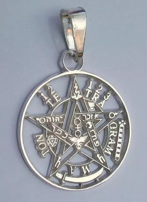 Dije de Tetragramaton Pentagrama nn Plata .925
