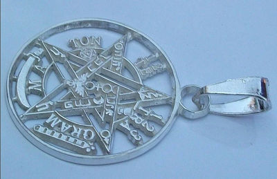 Dije de Tetragramaton Pentagrama nn Plata .925 - Foto 3