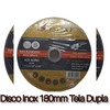 Disco 7&#39; de Aço-Acero Inox 180mm Tela Dupla
