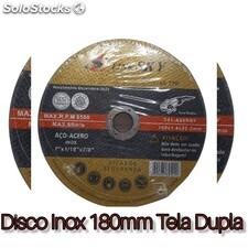 Disco 7&#39; de Aço-Acero Inox 180mm Tela Dupla