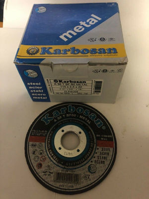 Disco de desbaste Karbosan 115x2,5x22 caja 25 unidades