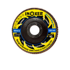 Disco traslapado Inoxer 4 1⁄2 mm con zirconio