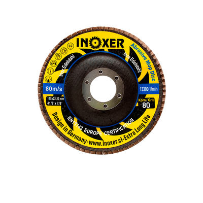 Disco traslapado Inoxer 4 1⁄2 mm con zirconio - Foto 3