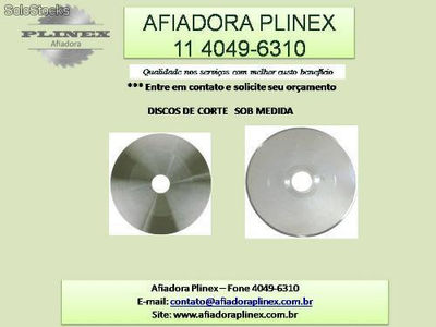 Discos de corte - afiadora plinex